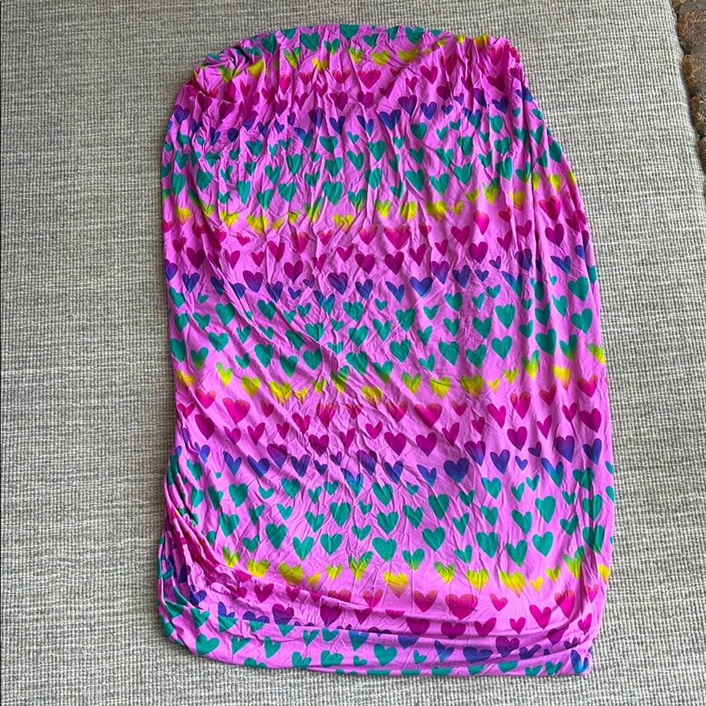 Little Sleepies heart pattern fitted crib sheet
